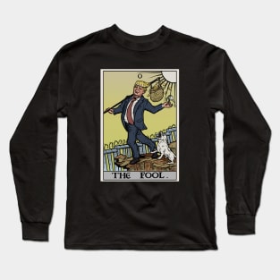 Donald Trump - The Fool Tarot Card Long Sleeve T-Shirt